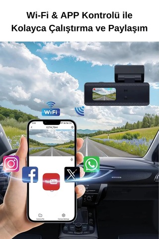 Wearfitpro Dash Cam 4k Araç İçi Kamera Kaza Güvenlik Kamerası