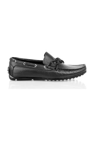 Erkek Siyah Deri Loafer