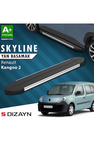 S-dizayn Renault Kangoo 2 Skyline Krom Yan Basamak 193 Cm 2008-2020 A+ Kalite