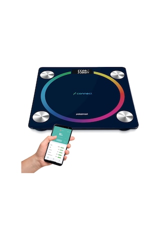 Polosmart PSC45 Pilli Bluetooth Vücut Analizli Yağ Kas Su Ölçer Hassas Akıllı Tartı