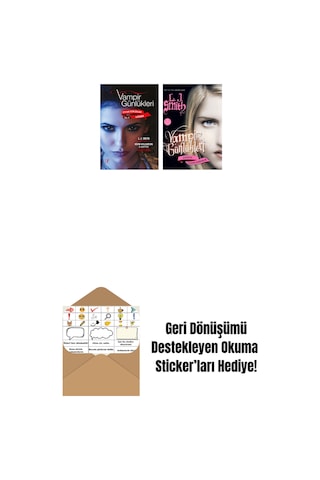 Vampir Günlükleri - Stefan Günlükleri Vol. 5 Sığınak + Vampir Günlükleri - Dönüş: Çöken Karanlık + Okuma Sticker'ları