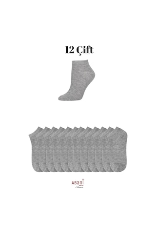 Abani Classic 12 Çift Erkek Patik Pamuk Kısa Ekonomik Çorap