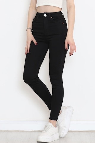 Mokashopin - Dar Paça Kot Pantolon Siyah1 - 10801.1431. 001