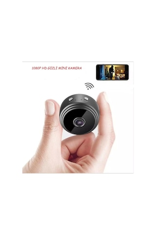 1080p Wifi Mini Gizli Kamera Siyah