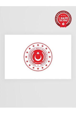 Milli Savunma Bakanlığı Makam Bayrağı - Saçaksız Gold Set 100 x 150 CM