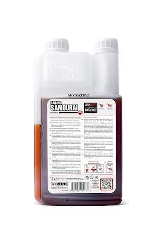 Ipone Samourai Racing 2t Esterli %100 Sentetik Strawberry Çilek Kokulu Yağ 1 Litre, Samurai