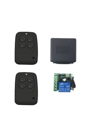 Rf Uzaktan Kumandalı 433mhz Röle Kartı 12/24v 2 Kumanda