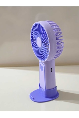 Masaüstü Stantlı 3 Kademeli Taşınabilir Mini Fan Şarjlı El Vantilatörü