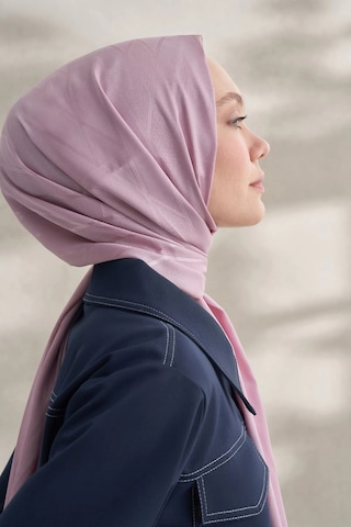 Armanda Krep Jakar Prizma Desen Şal - 70 X 190 Pudra