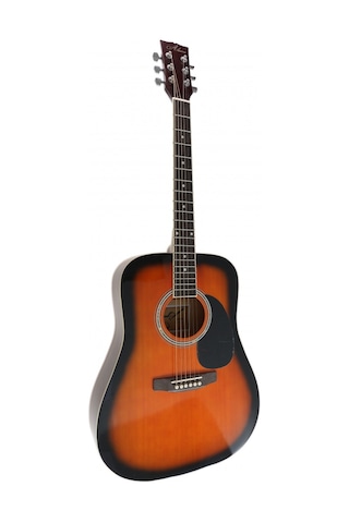 Almira F650n-sb Akustik Gitar - Sunburst Başlangıç - Dreadnought Kasa Geleneksel Sunburst Kaplama, Ergonomik Sap Profili, Akustik Gövde Rezonansı Ölçüler: 41 İnç Standart Dreadnought
