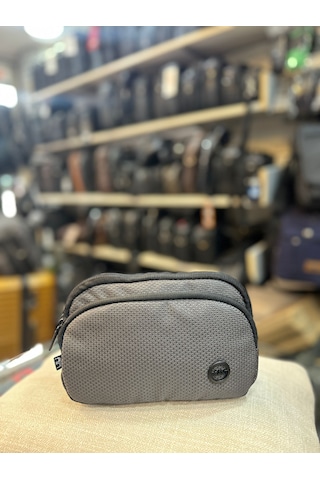 Trg Polo Gri Su Geçirmez Kumaş El Omuz Çantası Açık Gri