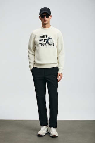 Lufian Henry Erkek Sweatshirt Kırık Beyaz Kırık Beyaz 112030173100510 Beyaz
