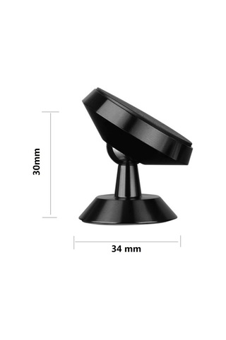 Symbee Siyah Alüminyum Manyetik Asma Tutucu - Dijital Cihazlar İçin 360 Evrensel Başlıklı, Duvara Kurulabilir, Dayanıklı Ve Hafif