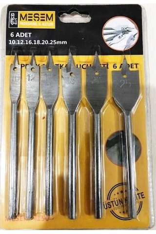 6 Parça Hex Yaprak Matkap Ucu Takımı Kelebek Yaprak Uç Seti+bits