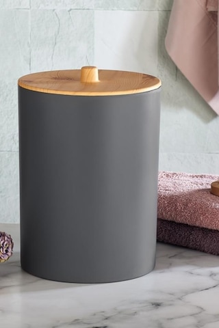 Flosoft Bambu Desenli Yuvarlak 5'li Banyo Seti 001