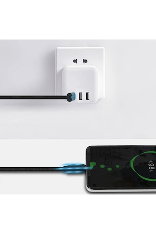 65w 2 Metre Type-c Uzun Hızlı Şarj Data Kablosu Akım Korumalı Kablo Apple Uyumlu iPhone Apple Uyumlu iPad Apple Uyumlu MacBook İçin