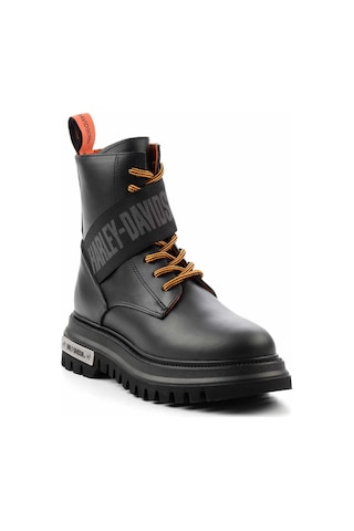 Harley Davidson Black Hakiki Deri Kadın Bot & Bootie Hd0777055403 Black