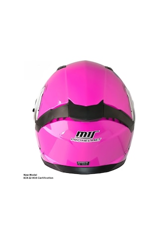 Motosiklet Kadın Kaskı 22.r06 Sertifikalı Güneş Vizörlü Fiber Kask Full Face Motor Kask Horus Lady Pembe