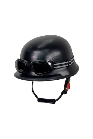 Tex Gözlüklü Chopper Kaskı Cruıser Retro