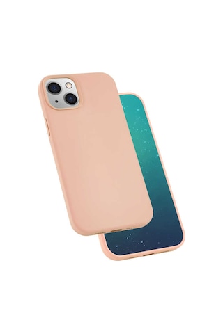 Apple Uyumlu iPhone 13 Mini Uyumlu Zore Silk Silikon-pembe Pembe -