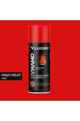 Kluger Isıya Dayanıklı Kırmızı Sprey Boya 505