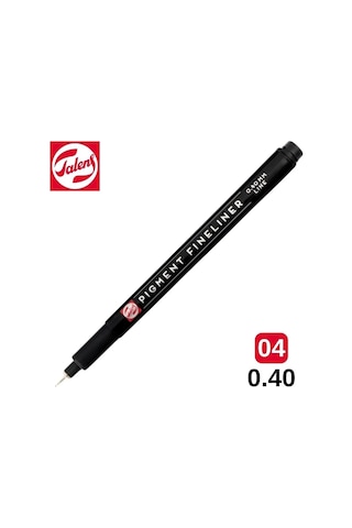 Talens Pigment Fınelıner Çizim Kalemi 0.40 Mm Siyah Renkli 1 Adet Kırtasiye Ürünü