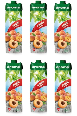 Aroma Kayısı Nektarı 1 Lt X 6 Adet
