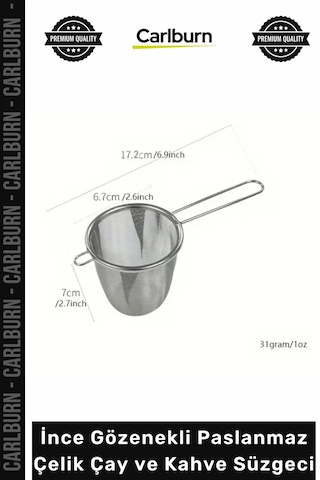 Süzgeç Mikro Filtre Ergonomik Kupa Demlik İnce Gözenekli Paslanmaz Çelik Çay Kahve Süzgeci Çok Renkli