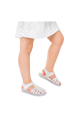 Kiko Kids Kız Çocuk Sandalet Arz 2348 Beyaz