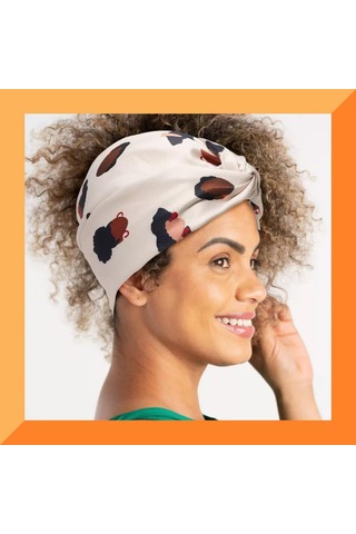 Cantu Easy Wrap Saç Bandanası Kaymaz Tasarım Krem