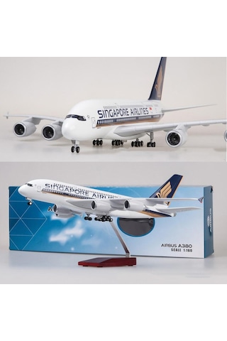 Singapore Airlines A380 Yolcu Uçağı Model Uçak 1/160 46cm