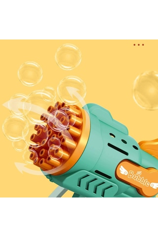 1 Pcs Vıp Blue Bubbles Gun 29 Delikli Çoklu Köpük Atan Tabanca Mavi Köpük Tabancası 2solisyon Hediye