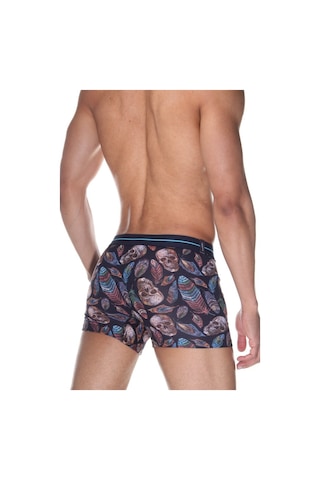 Darkzone Kurukafa Desenli Erkek Boxer (Dijital Baskılı) - Dzn2065 Çok Renkli