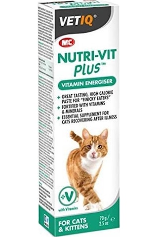 Vetiq Nutri-Vit Plus Kediler İçin Enerji Verici Vitamin 70 G