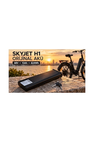 H1 Elektrikli Bisiklet Orıjınal Akü Siyah