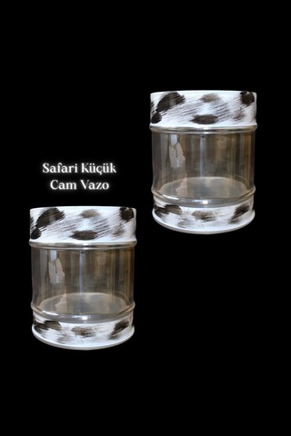 Safari Küçük Cam Vazo Çok Renkli