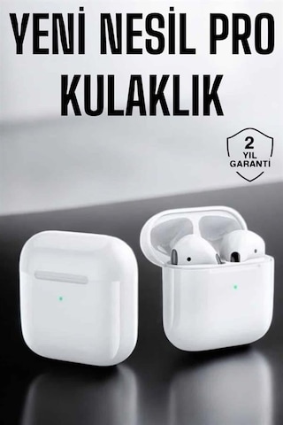 Kablolu Kulakiçi Kulaklık Yeni Nesil Pro Bluetooth Kulaklık Uzun Pil Ömrü Beyaz Belirtilmemiş