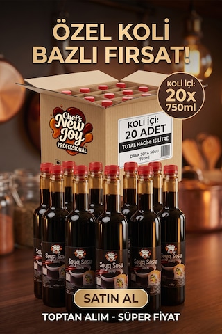 Dark Soya Sosu 750 Ml X 20 Adet - 1 Koli Koli Bazlı Avantaj Paketi