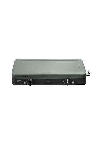 Cadac 2 Cook 3 Pro Kamp Ocağı - 2 Brülörlü, Piezo Ateşleme, Rüzgarlıklı, Dış Mekan Kullanımına Uygun Siyah