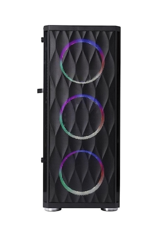 Rampage X-Horse 850 W 80+ 4x12 CM ARGB Fan Mid Tower Oyuncu Bilgisayar Kasası