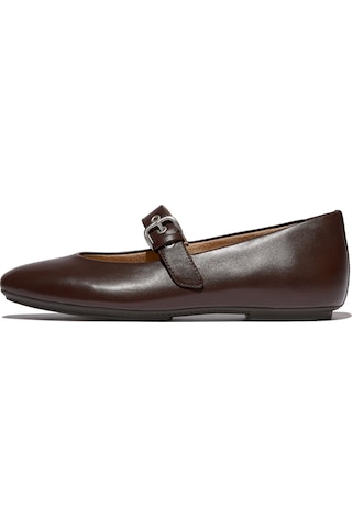 D07 Chocolat Babet Kadın E3d-090 / D07 Fitflop Delıcato Soft Leather Mary Janes D07 Chocolat