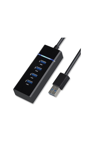 4 Port Usb Hub 3.0 Usb Çoklayıcı Işıklı Usb Çoğaltıcı Switch