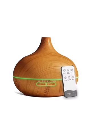 Aroma Difüzör Gece Işığı 7 Led Nemlendirici Kumandalı 550 Ml Buhar Makinesi