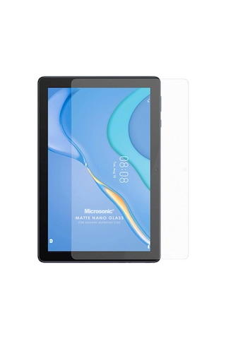 Microsonic Huawei Uyumlu MatePad T10S Matte Nano Glass Cam Ekran Koruyucu