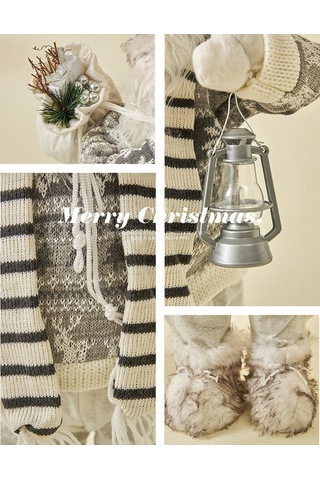 Dancemonkey Noel Baba Xintean Fener Yeni Yıl Süs, 45cm Ev Dekorasyon