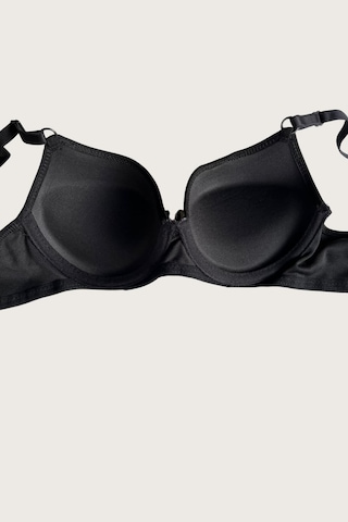 Siyah-beyaz-kırmızı-ten 4'lü Dolgulu Push Up Micro Balenli Günlük Tek Destekli Sütyen Görsel