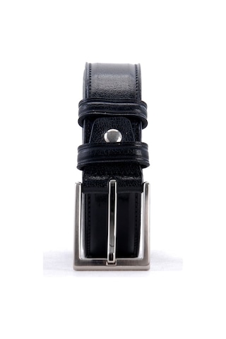 %100 Hakiki Deri Siyah Erkek Kot-Kumaş Kemeri