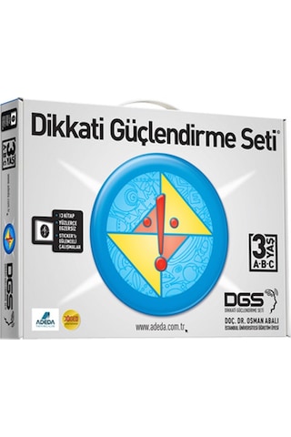 Dikkati Güçlendirme Seti - 3 Yaş - Osman Abalı - Adeda