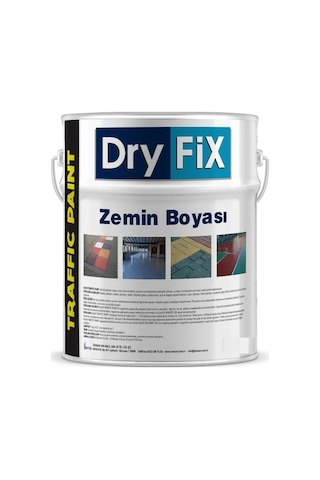 Dryfix Traffic Paint Zemin Boyası 5 Kg Ral 5015 Mavi Diğer