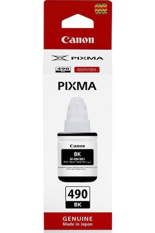 Canon GI-490 BK 0663C001 Şişe Mürekkep Kartuş Siyah